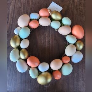 Threshold Pastel and Gold Easter Egg Wreath